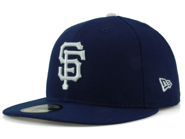 SF Giants logo on white and blue