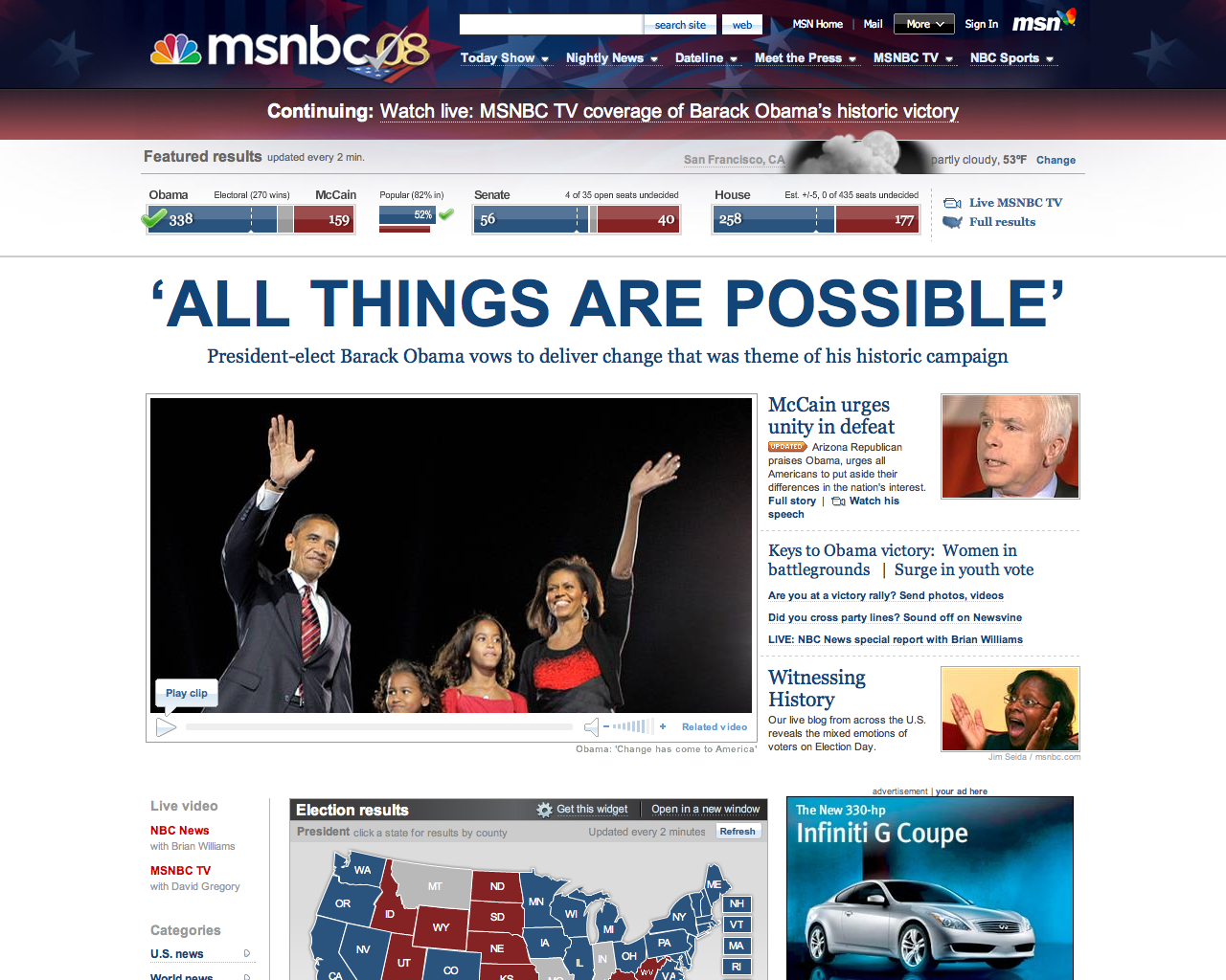 President Obama and News Headlines Online