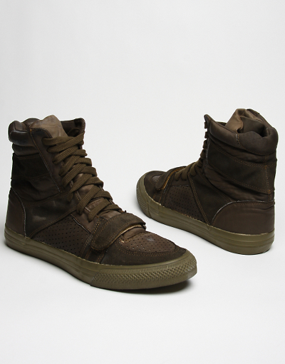 Christian Peau Washed Leather Sneaker Boots | Just a Memo