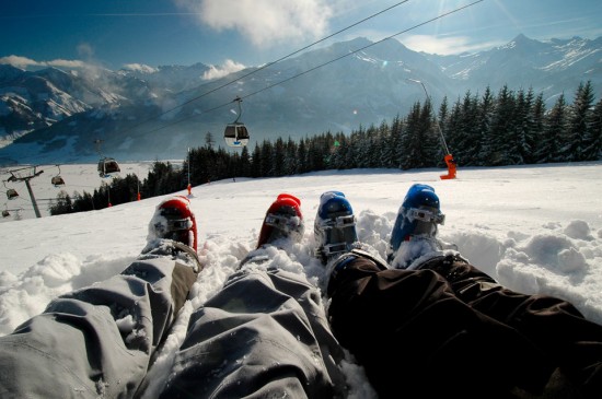 Skiing. Zell Am See, Austria.